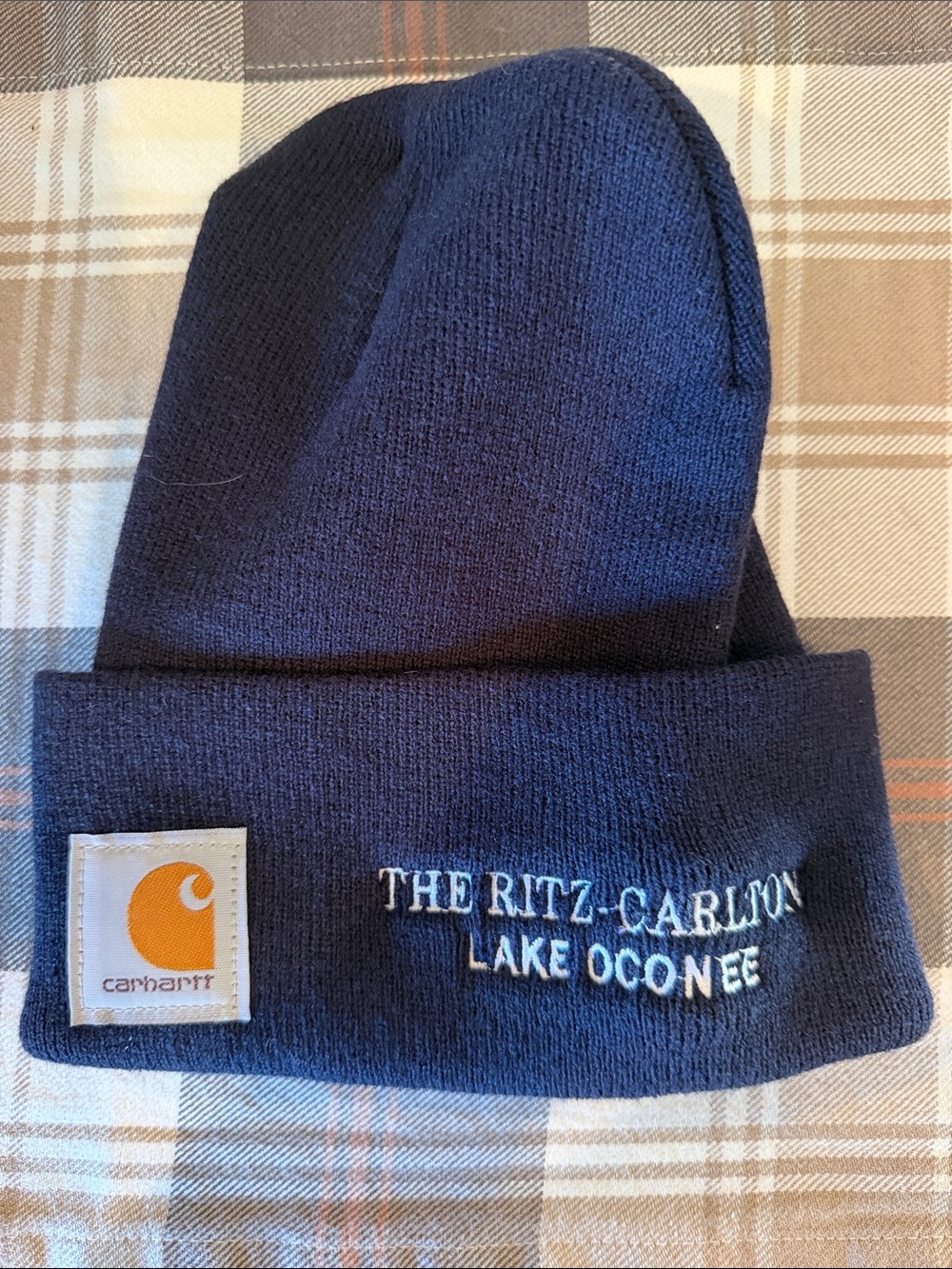 Carhartt Navy Blue The Ritz-Carlton Lake Oconee Knit Cuff Beanie